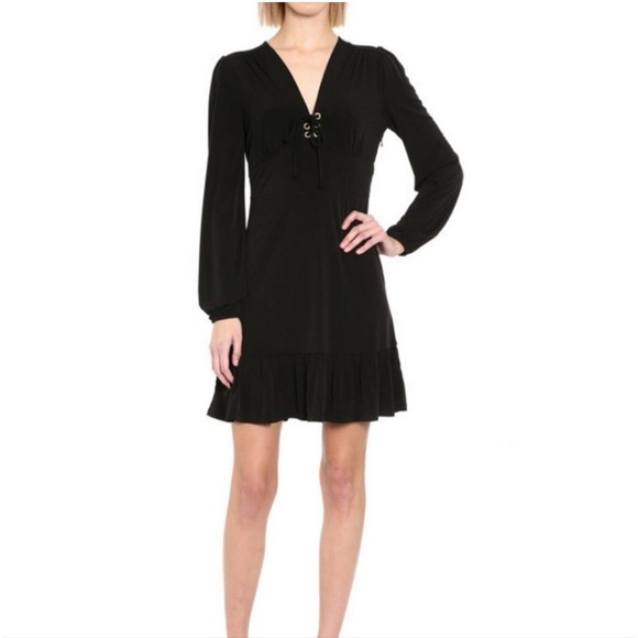 Michael Michael Kors Women's Stretchy Black Dress Size Medium - Picture 3 of 10